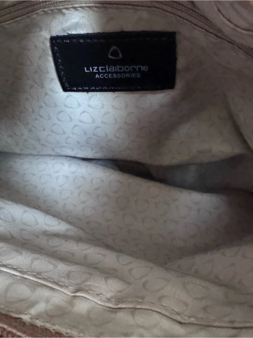 Liz Claiborne Taupe Shoulder Bag Y2K Minimalist Quiet Luxury Everyday Purse EUC